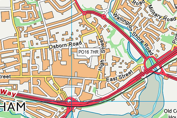 PO16 7HR map - OS VectorMap District (Ordnance Survey) PO16 7HR map - OS VectorMap District (Ordnance Survey)