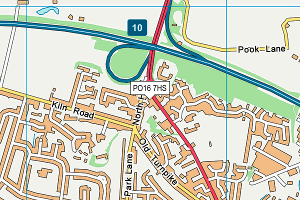 PO16 7HS map - OS VectorMap District (Ordnance Survey) PO16 7HS map - OS VectorMap District (Ordnance Survey)