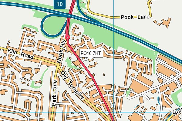 PO16 7HT map - OS VectorMap District (Ordnance Survey) PO16 7HT map - OS VectorMap District (Ordnance Survey)