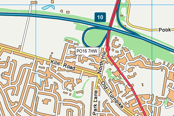 PO16 7HW map - OS VectorMap District (Ordnance Survey) PO16 7HW map - OS VectorMap District (Ordnance Survey)