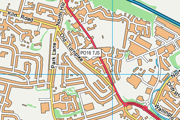 PO16 7JS map - OS VectorMap District (Ordnance Survey) PO16 7JS map - OS VectorMap District (Ordnance Survey)
