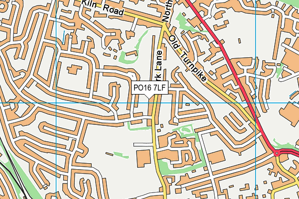 PO16 7LF map - OS VectorMap District (Ordnance Survey) PO16 7LF map - OS VectorMap District (Ordnance Survey)