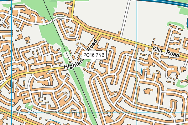 PO16 7NB map - OS VectorMap District (Ordnance Survey) PO16 7NB map - OS VectorMap District (Ordnance Survey)
