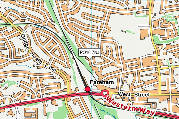 PO16 7NJ map - OS VectorMap District (Ordnance Survey) PO16 7NJ map - OS VectorMap District (Ordnance Survey)