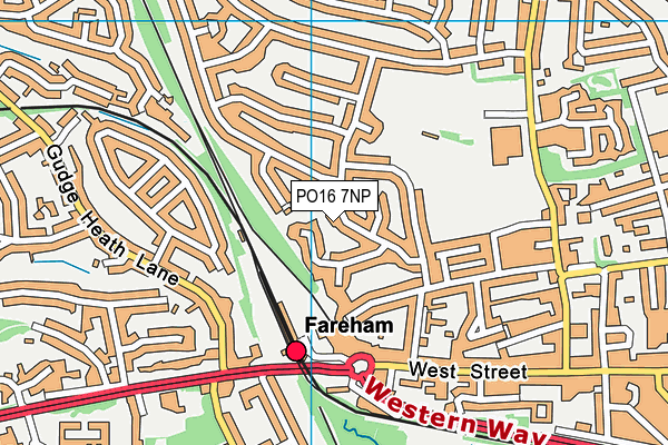 PO16 7NP map - OS VectorMap District (Ordnance Survey) PO16 7NP map - OS VectorMap District (Ordnance Survey)