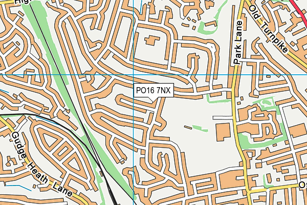 PO16 7NX map - OS VectorMap District (Ordnance Survey) PO16 7NX map - OS VectorMap District (Ordnance Survey)