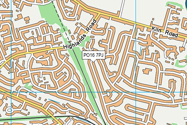 PO16 7PJ map - OS VectorMap District (Ordnance Survey) PO16 7PJ map - OS VectorMap District (Ordnance Survey)