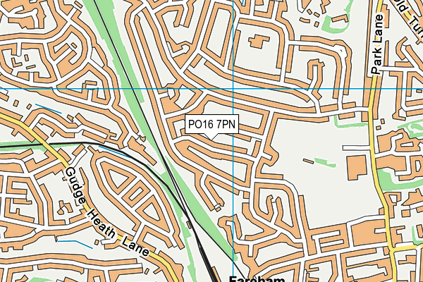 PO16 7PN map - OS VectorMap District (Ordnance Survey) PO16 7PN map - OS VectorMap District (Ordnance Survey)