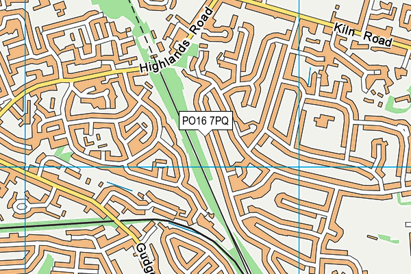 PO16 7PQ map - OS VectorMap District (Ordnance Survey) PO16 7PQ map - OS VectorMap District (Ordnance Survey)