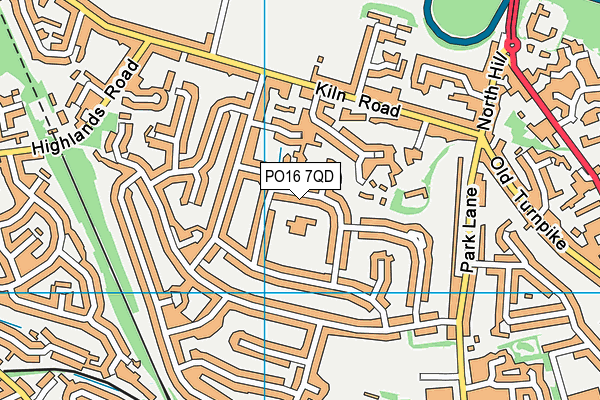 PO16 7QD map - OS VectorMap District (Ordnance Survey) PO16 7QD map - OS VectorMap District (Ordnance Survey)