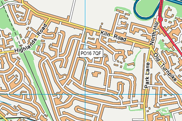 PO16 7QF map - OS VectorMap District (Ordnance Survey) PO16 7QF map - OS VectorMap District (Ordnance Survey)