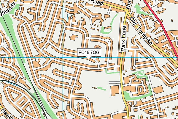 PO16 7QG map - OS VectorMap District (Ordnance Survey) PO16 7QG map - OS VectorMap District (Ordnance Survey)