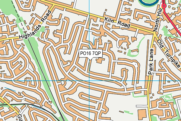 PO16 7QP map - OS VectorMap District (Ordnance Survey) PO16 7QP map - OS VectorMap District (Ordnance Survey)