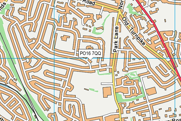 PO16 7QQ map - OS VectorMap District (Ordnance Survey) PO16 7QQ map - OS VectorMap District (Ordnance Survey)