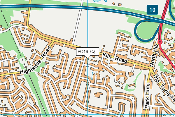 PO16 7QT map - OS VectorMap District (Ordnance Survey) PO16 7QT map - OS VectorMap District (Ordnance Survey)