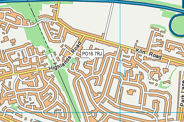 PO16 7RJ map - OS VectorMap District (Ordnance Survey) PO16 7RJ map - OS VectorMap District (Ordnance Survey)