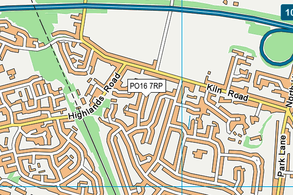 PO16 7RP map - OS VectorMap District (Ordnance Survey) PO16 7RP map - OS VectorMap District (Ordnance Survey)