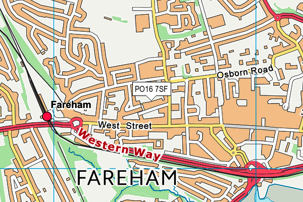 PO16 7SF map - OS VectorMap District (Ordnance Survey) PO16 7SF map - OS VectorMap District (Ordnance Survey)