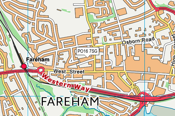 PO16 7SG map - OS VectorMap District (Ordnance Survey) PO16 7SG map - OS VectorMap District (Ordnance Survey)