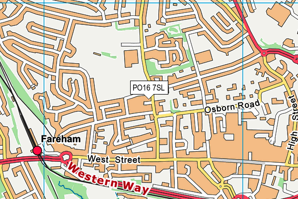 PO16 7SL map - OS VectorMap District (Ordnance Survey) PO16 7SL map - OS VectorMap District (Ordnance Survey)