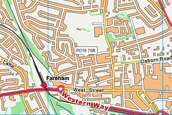 PO16 7SR map - OS VectorMap District (Ordnance Survey) PO16 7SR map - OS VectorMap District (Ordnance Survey)