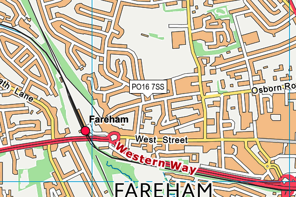PO16 7SS map - OS VectorMap District (Ordnance Survey) PO16 7SS map - OS VectorMap District (Ordnance Survey)