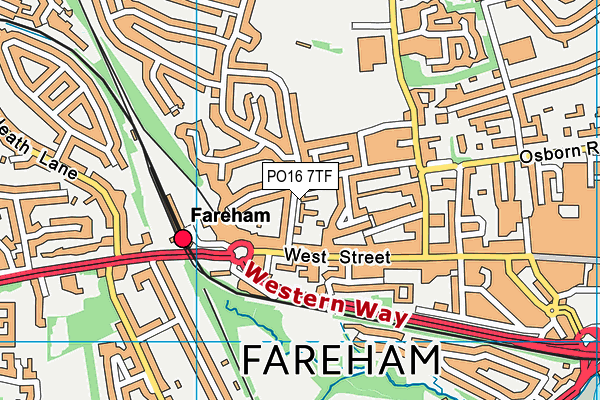 PO16 7TF map - OS VectorMap District (Ordnance Survey) PO16 7TF map - OS VectorMap District (Ordnance Survey)