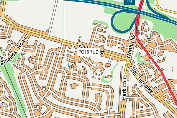 PO16 7UD map - OS VectorMap District (Ordnance Survey) PO16 7UD map - OS VectorMap District (Ordnance Survey)