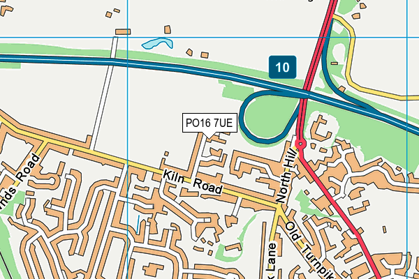 PO16 7UE map - OS VectorMap District (Ordnance Survey) PO16 7UE map - OS VectorMap District (Ordnance Survey)