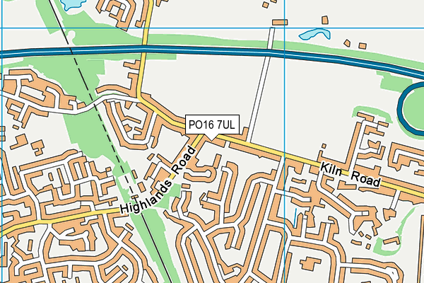 PO16 7UL map - OS VectorMap District (Ordnance Survey) PO16 7UL map - OS VectorMap District (Ordnance Survey)