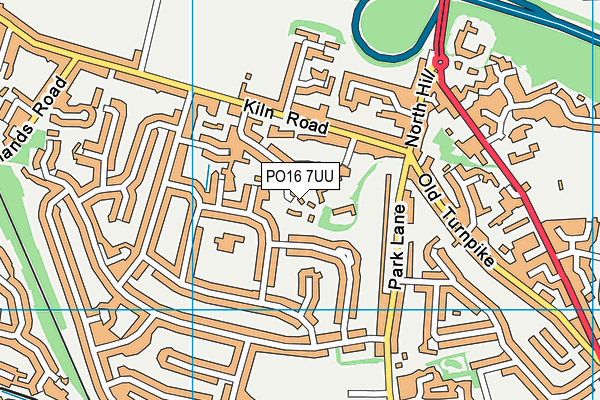 PO16 7UU map - OS VectorMap District (Ordnance Survey) PO16 7UU map - OS VectorMap District (Ordnance Survey)