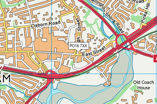 PO16 7XX map - OS VectorMap District (Ordnance Survey) PO16 7XX map - OS VectorMap District (Ordnance Survey)