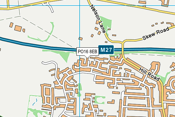 PO16 8EB map - OS VectorMap District (Ordnance Survey) PO16 8EB map - OS VectorMap District (Ordnance Survey)