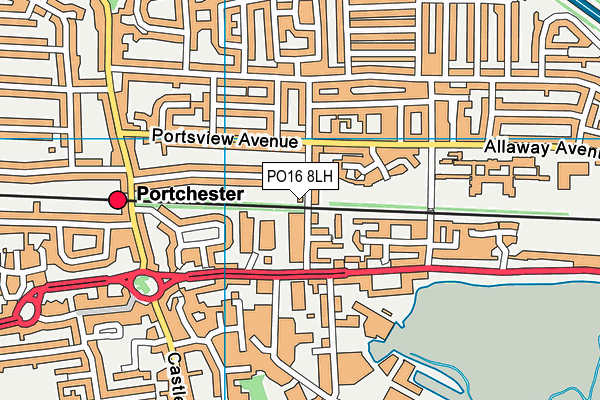 PO16 8LH map - OS VectorMap District (Ordnance Survey) PO16 8LH map - OS VectorMap District (Ordnance Survey)
