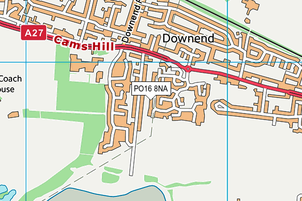 PO16 8NA map - OS VectorMap District (Ordnance Survey) PO16 8NA map - OS VectorMap District (Ordnance Survey)