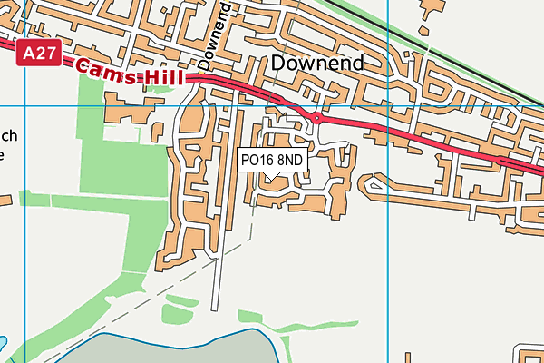 PO16 8ND map - OS VectorMap District (Ordnance Survey) PO16 8ND map - OS VectorMap District (Ordnance Survey)