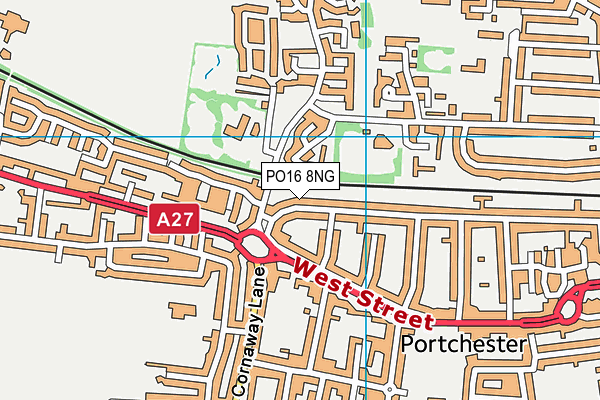 PO16 8NG map - OS VectorMap District (Ordnance Survey) PO16 8NG map - OS VectorMap District (Ordnance Survey)