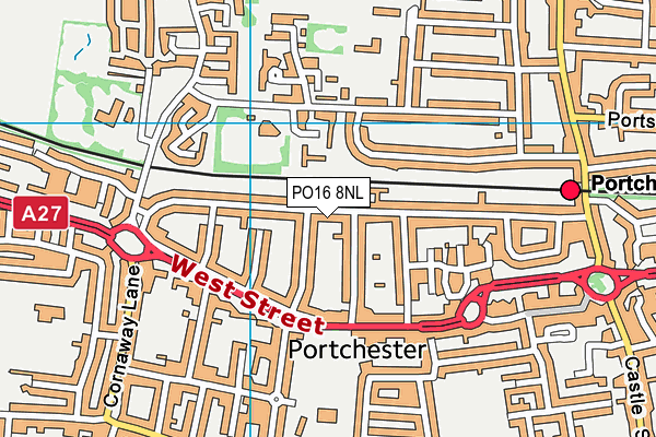 PO16 8NL map - OS VectorMap District (Ordnance Survey) PO16 8NL map - OS VectorMap District (Ordnance Survey)
