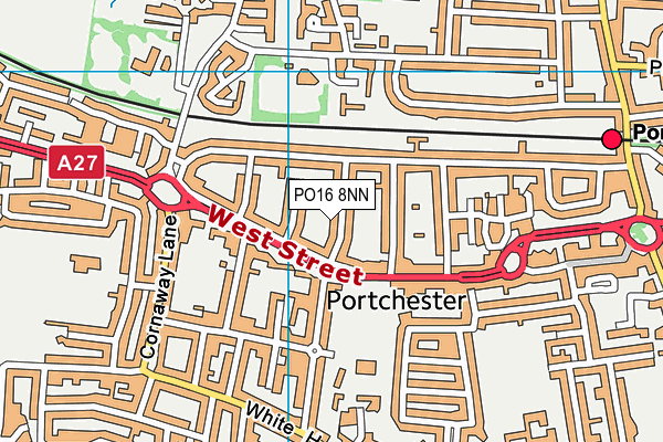 PO16 8NN map - OS VectorMap District (Ordnance Survey) PO16 8NN map - OS VectorMap District (Ordnance Survey)
