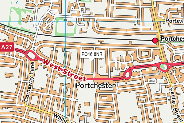 PO16 8NR map - OS VectorMap District (Ordnance Survey) PO16 8NR map - OS VectorMap District (Ordnance Survey)