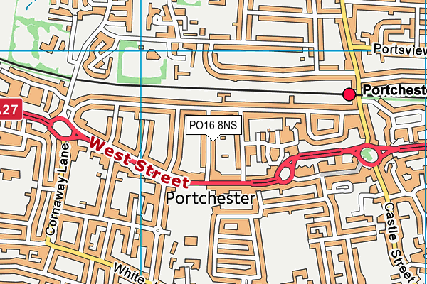 PO16 8NS map - OS VectorMap District (Ordnance Survey) PO16 8NS map - OS VectorMap District (Ordnance Survey)