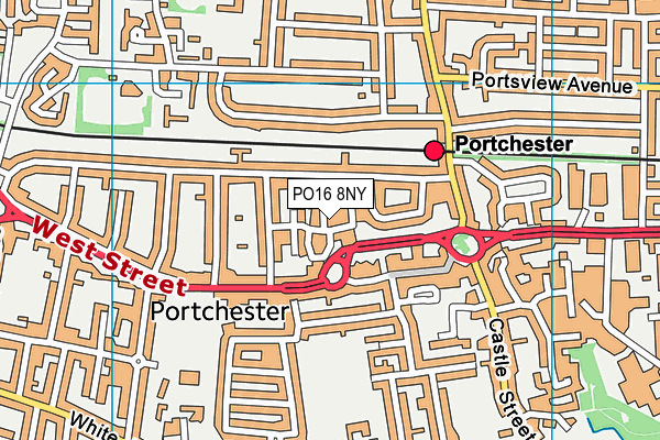 PO16 8NY map - OS VectorMap District (Ordnance Survey) PO16 8NY map - OS VectorMap District (Ordnance Survey)