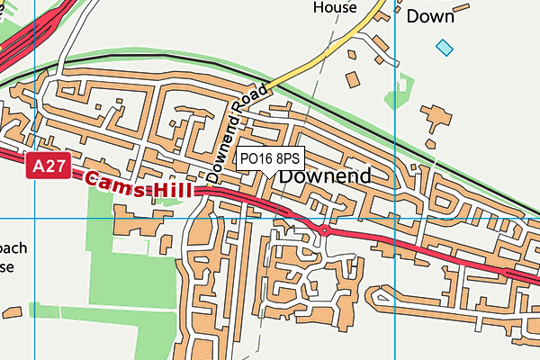 PO16 8PS map - OS VectorMap District (Ordnance Survey) PO16 8PS map - OS VectorMap District (Ordnance Survey)