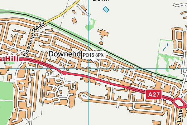 PO16 8PX map - OS VectorMap District (Ordnance Survey) PO16 8PX map - OS VectorMap District (Ordnance Survey)