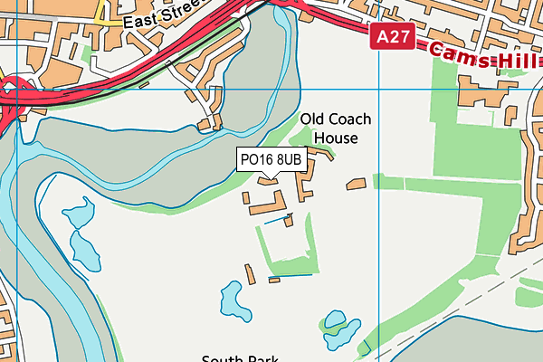 PO16 8UB map - OS VectorMap District (Ordnance Survey) PO16 8UB map - OS VectorMap District (Ordnance Survey)