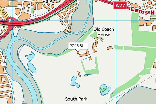 PO16 8UL map - OS VectorMap District (Ordnance Survey) PO16 8UL map - OS VectorMap District (Ordnance Survey)