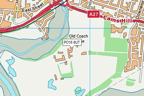 PO16 8UT map - OS VectorMap District (Ordnance Survey) PO16 8UT map - OS VectorMap District (Ordnance Survey)