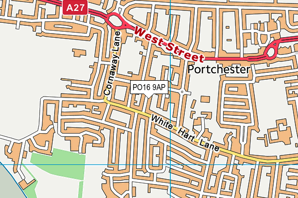 PO16 9AP map - OS VectorMap District (Ordnance Survey) PO16 9AP map - OS VectorMap District (Ordnance Survey)
