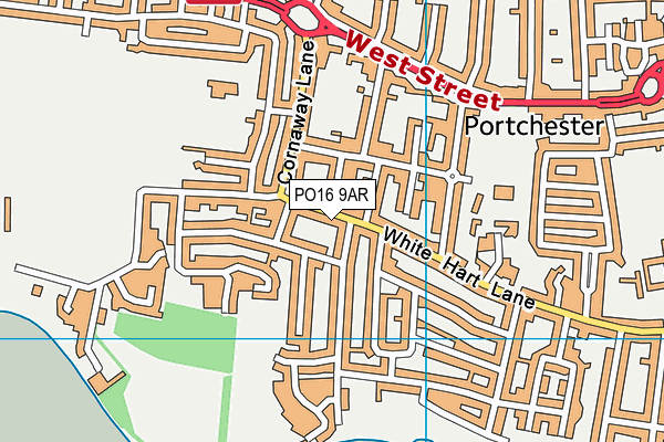 PO16 9AR map - OS VectorMap District (Ordnance Survey) PO16 9AR map - OS VectorMap District (Ordnance Survey)