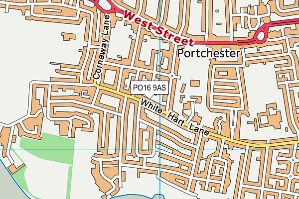 PO16 9AS map - OS VectorMap District (Ordnance Survey) PO16 9AS map - OS VectorMap District (Ordnance Survey)